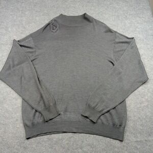 Anthology Sweater Mens 2XL Silk Mock Neck Lightweight Knit‎ Pullover Sweatshirt